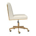 Sunpan Dean Office Chair - Brushed Brass - Meg Ivory