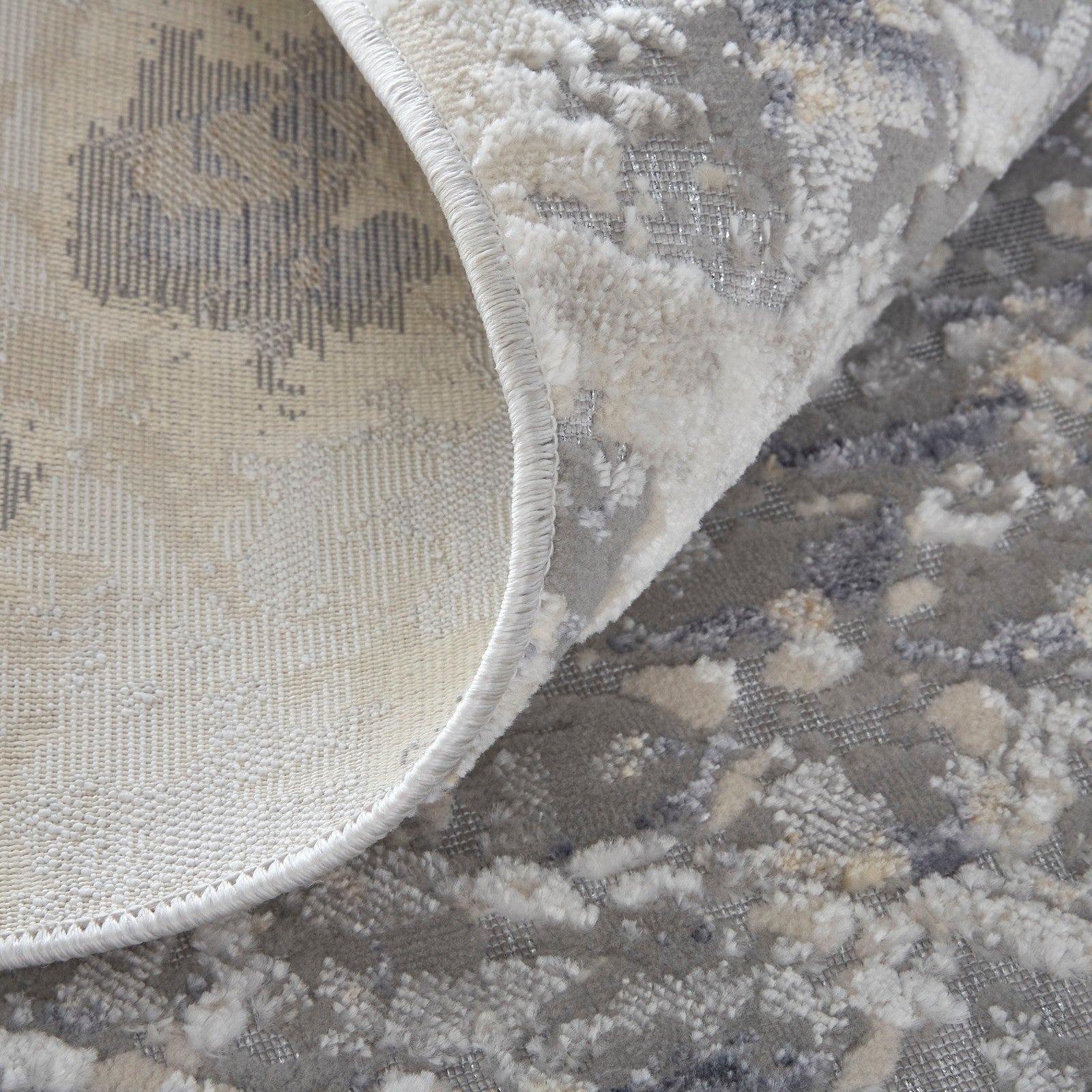 Feizy Laina 39GIF Transitional Trellis & Lattice in Silver/Gray/Blue