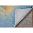 Feizy Kawai 8987F Modern Abstract Rug in Blue/Gold/Gray