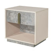 Michael Amini Pavira 1-Drawer Nightstand with LED Lights - Stone