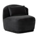 Sunpan Soraya Swivel Armless Chair - Shadow Grey