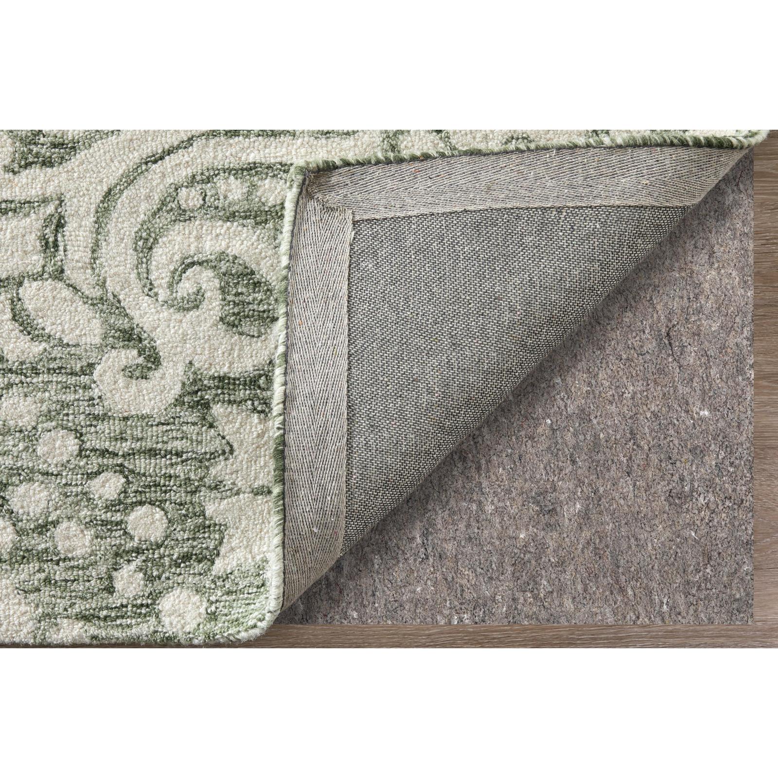 Feizy Belfort 8A28F Traditional Floral & Botanical Rug in Ivory/Green