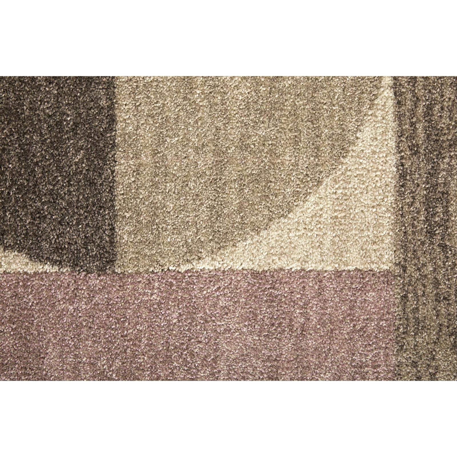 Feizy Eden 39QUF Modern Color Block Rug in Ivory/Brown/Blue
