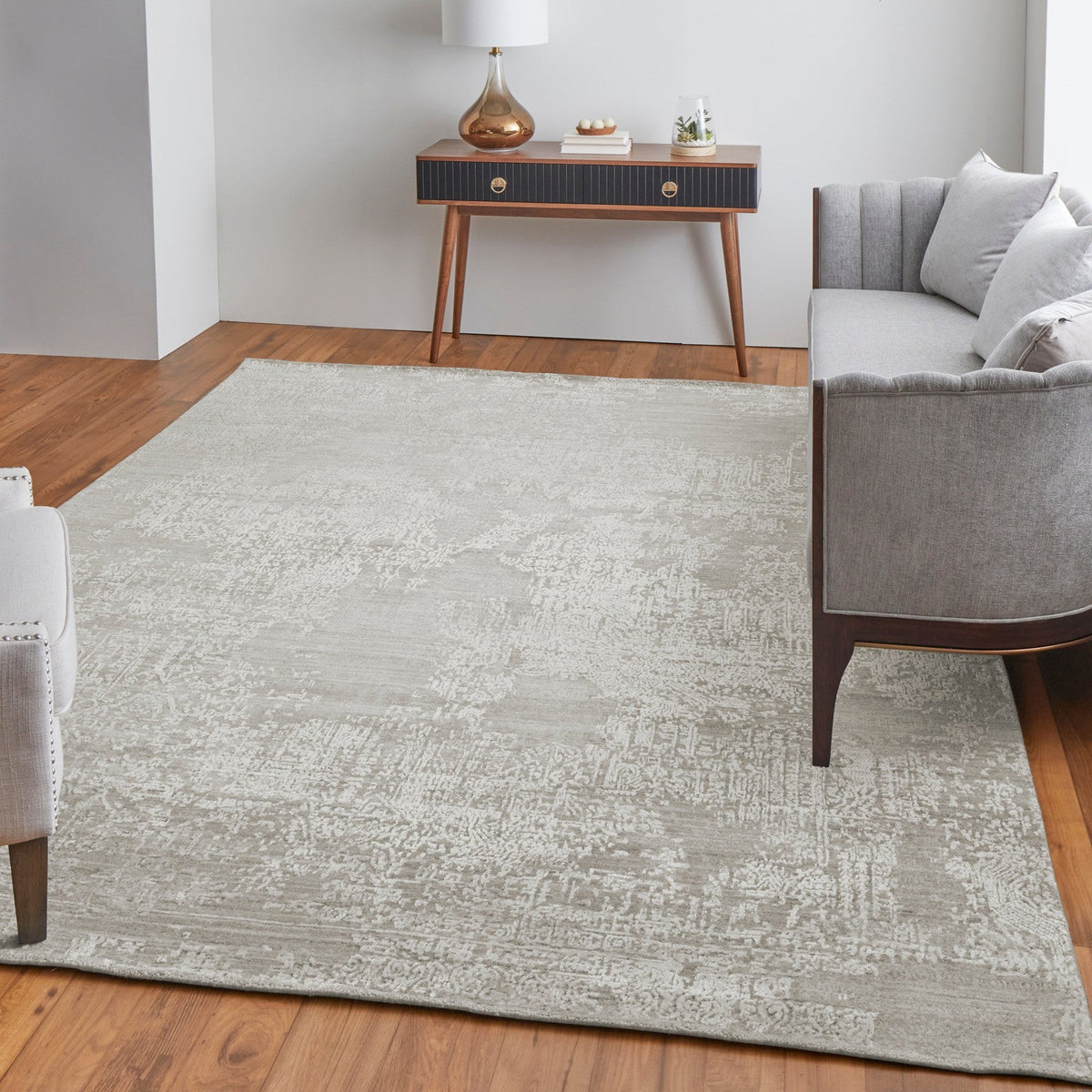 Feizy Eastfield 6989F Modern Abstract in Ivory