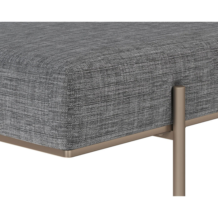 Sunpan Davian Bench - Chacha Grey