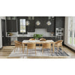 Feizy Micah 3337F Modern Abstract Rug in Black/Gray
