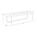 Sunpan Casimir Bench - Nightfall Black