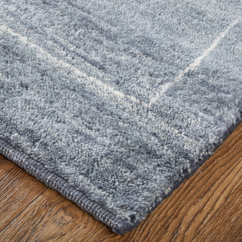 Feizy Agape 69H9F Modern Abstract Rug in Gray/Ivory