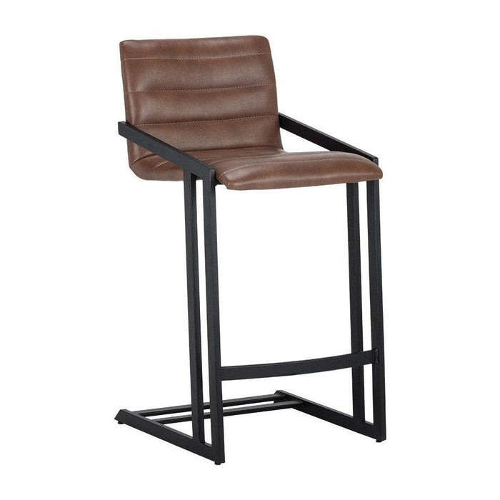 Sunpan Webber Counter Stool - Bravo Cognac - Set of 2