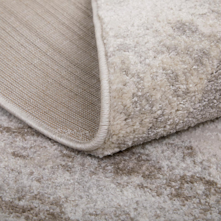 Feizy Vancouver 39NRF Modern Geometric Rug in Tan/Brown/Ivory