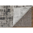 Feizy Sonora 39NYF Modern Abstract Rug in Gray/Ivory