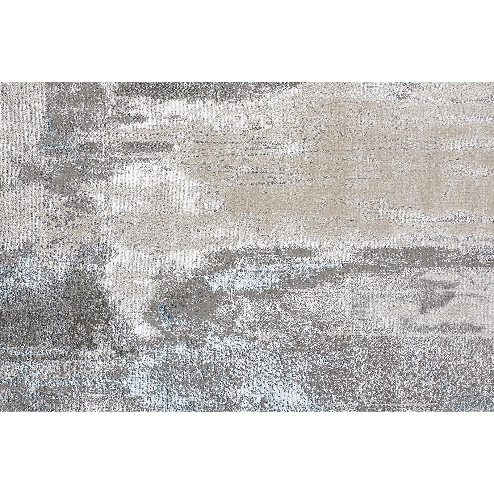 Feizy Azure 3406F Modern Abstract Rug in Gray/Ivory/Blue