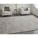 Feizy Whitton 8890F Modern Abstract Rug in Gray/Tan/Ivory