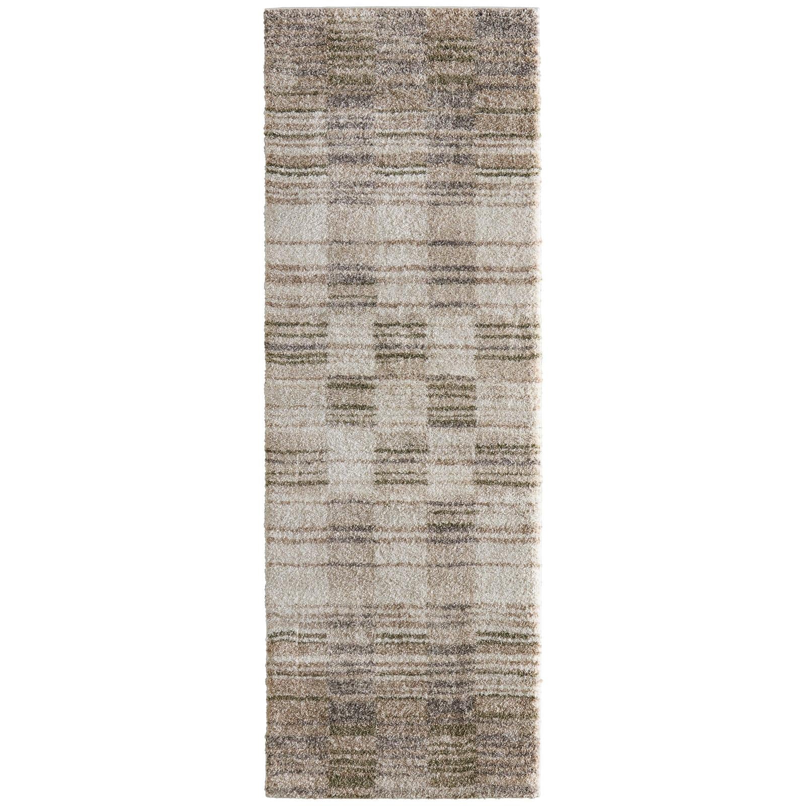 Feizy Richmond 39R3F Modern Geometric Rug in Ivory/Gray/Tan