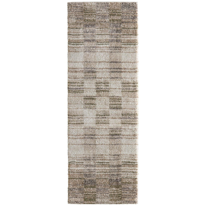 Feizy Richmond 39R3F Modern Geometric Rug in Ivory/Gray/Tan