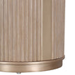 Michael Amini West Kensington Chairside Table - Sea Salt Caramel