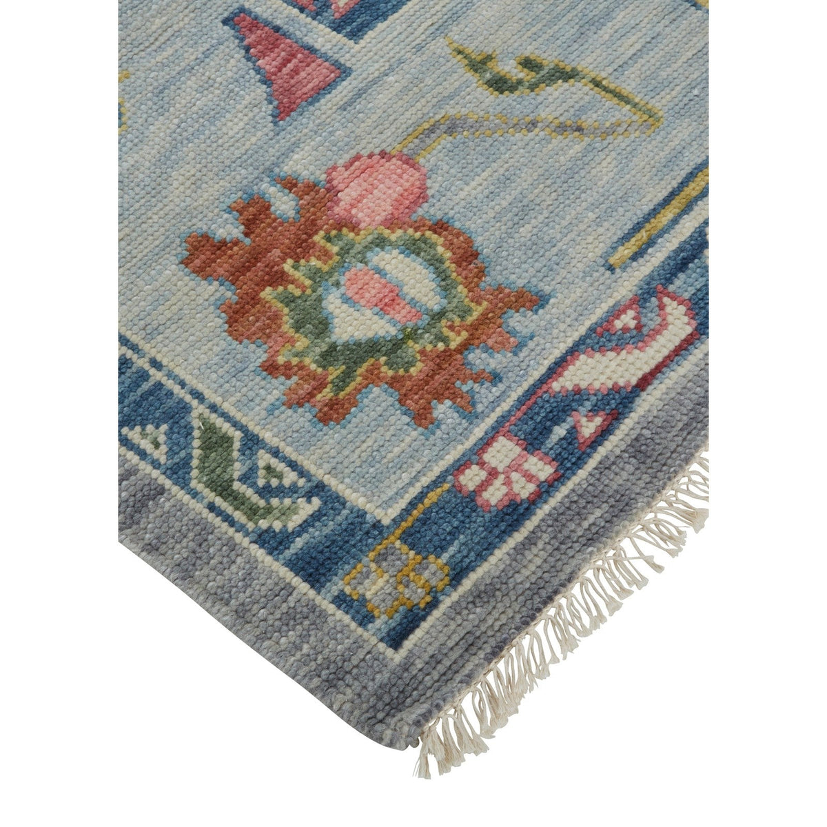 Feizy Karina 6792F Traditional Persian in Blue/Gray/Red