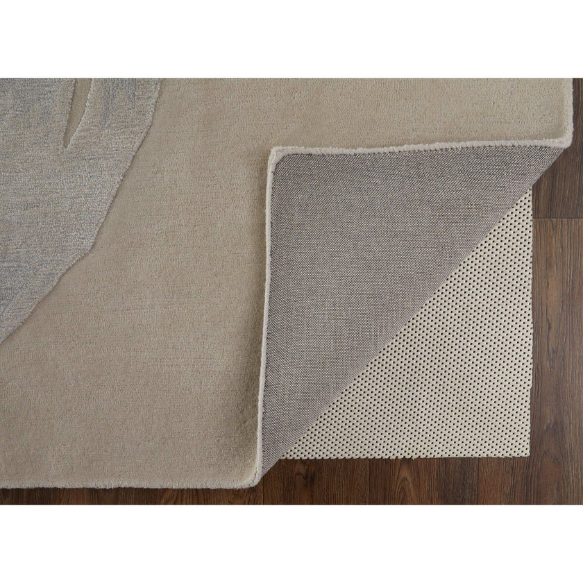 Feizy Anya 8887F Transitional Abstract Rug in Blue/Ivory
