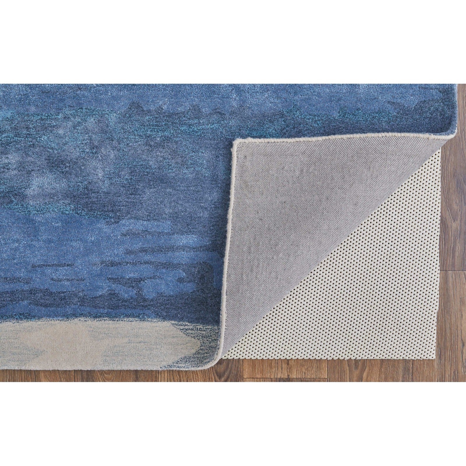 Feizy Anya 8921F Transitional Abstract Rug in Blue/Ivory