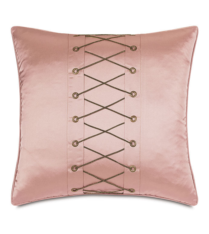 Eastern Accents Arwen Lacing Detail Decorative Pillow