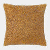 Global Views Miriam Golden Beaded Shag Pillow