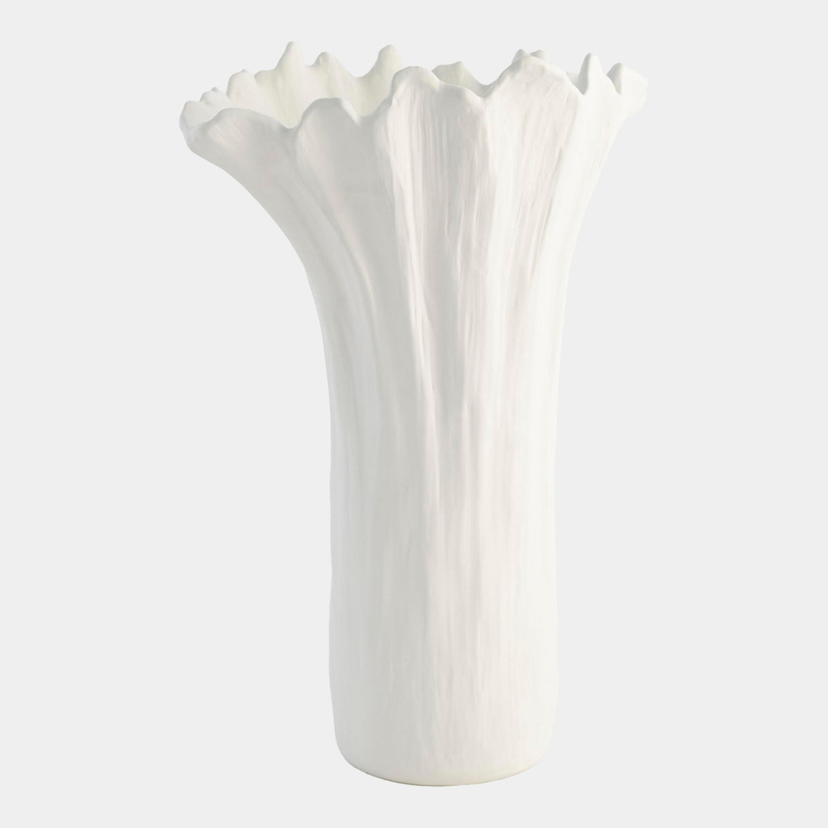 Global Views White Organic Wave Oval Bowl