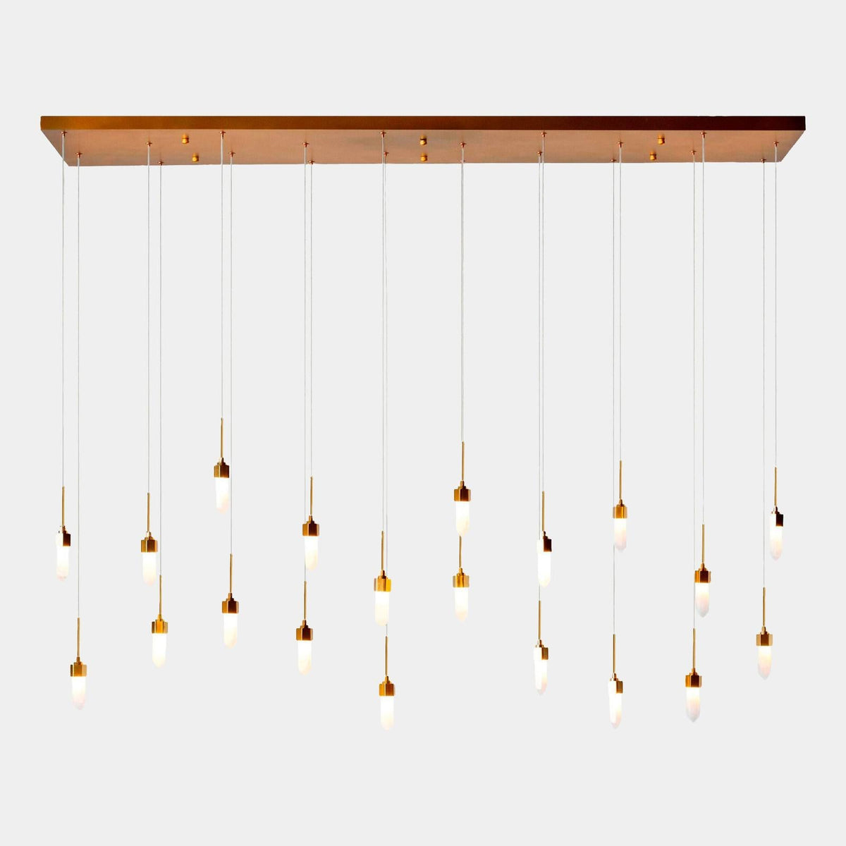 Global Views Satin Brass Leo Chandelier