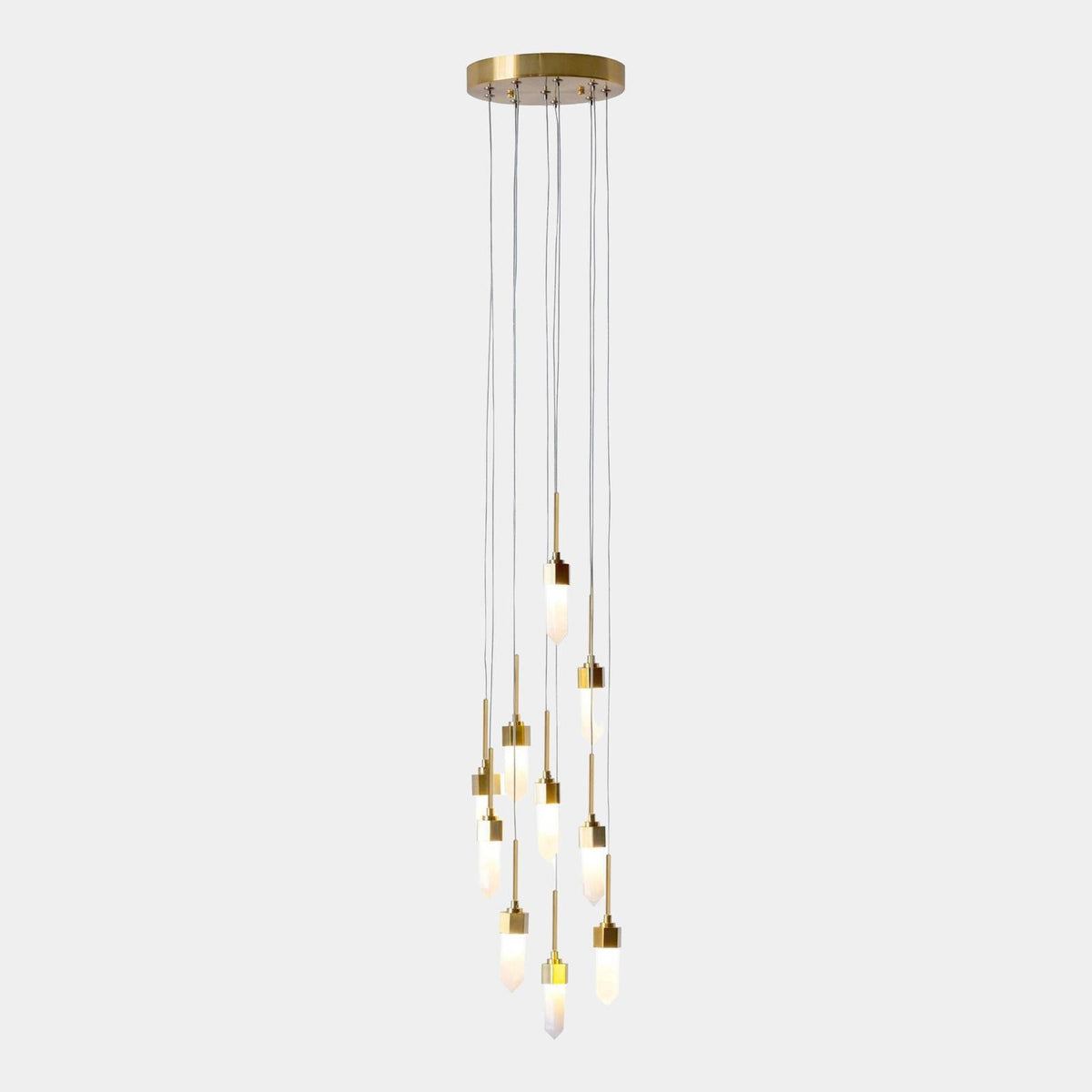 Global Views Satin Brass Leo Chandelier