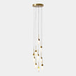 Global Views Satin Brass Leo Chandelier