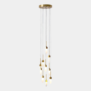 Global Views Satin Brass Leo Chandelier