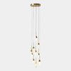 Global Views Satin Brass Leo Chandelier