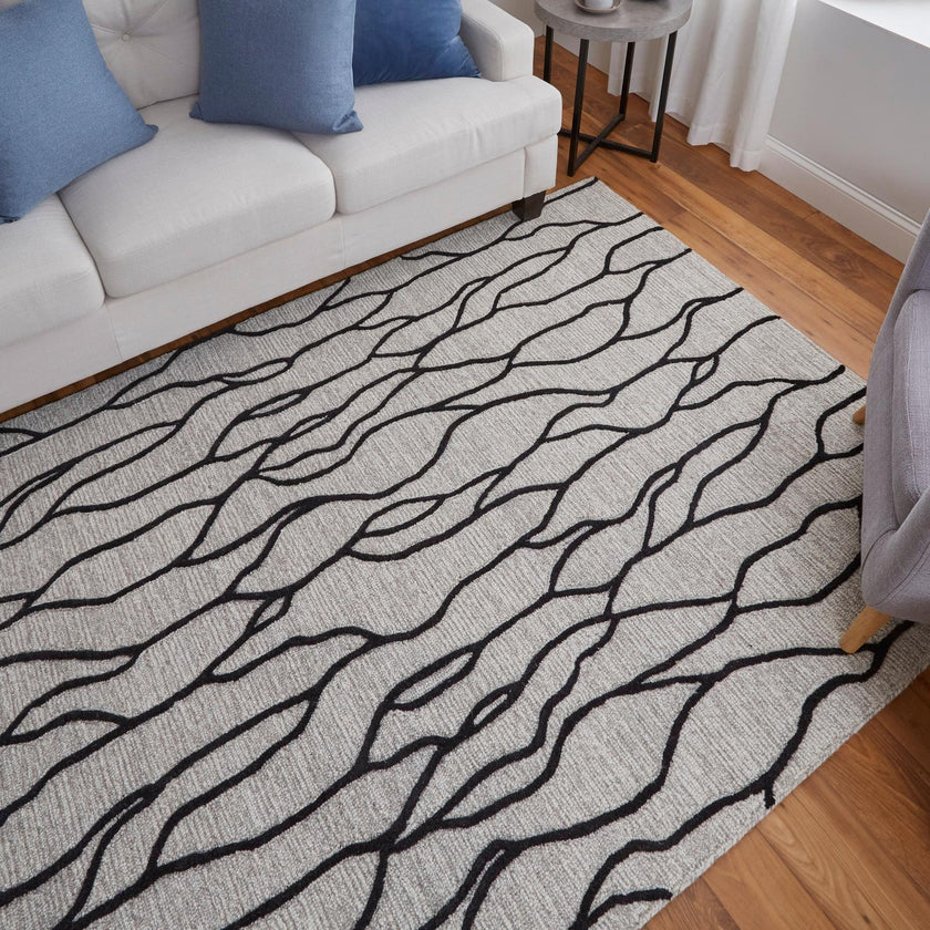 Feizy Enzo 8734F Transitional Abstract Rug