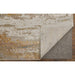 Feizy Aura 39LMF Modern Abstract Rug in Ivory/Gold/Brown