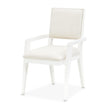 Michael Amini Palm Gate Arm Chair - Cloud White - Set of 2