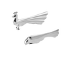 Christofle Les Collections Historiques Silver Plated 2 Knife Rests Peacock And Dove Gallia