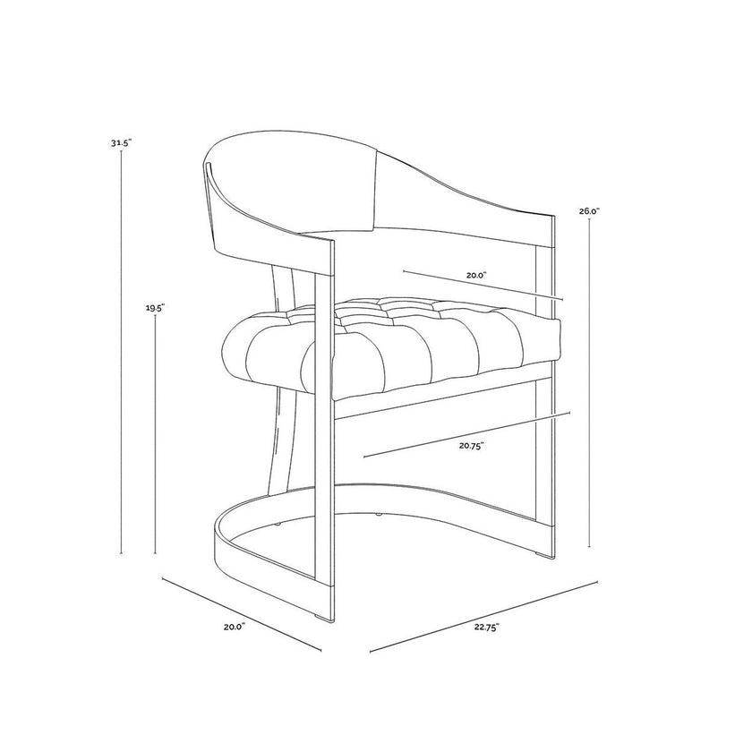 Sunpan Beaumont Dining Armchair