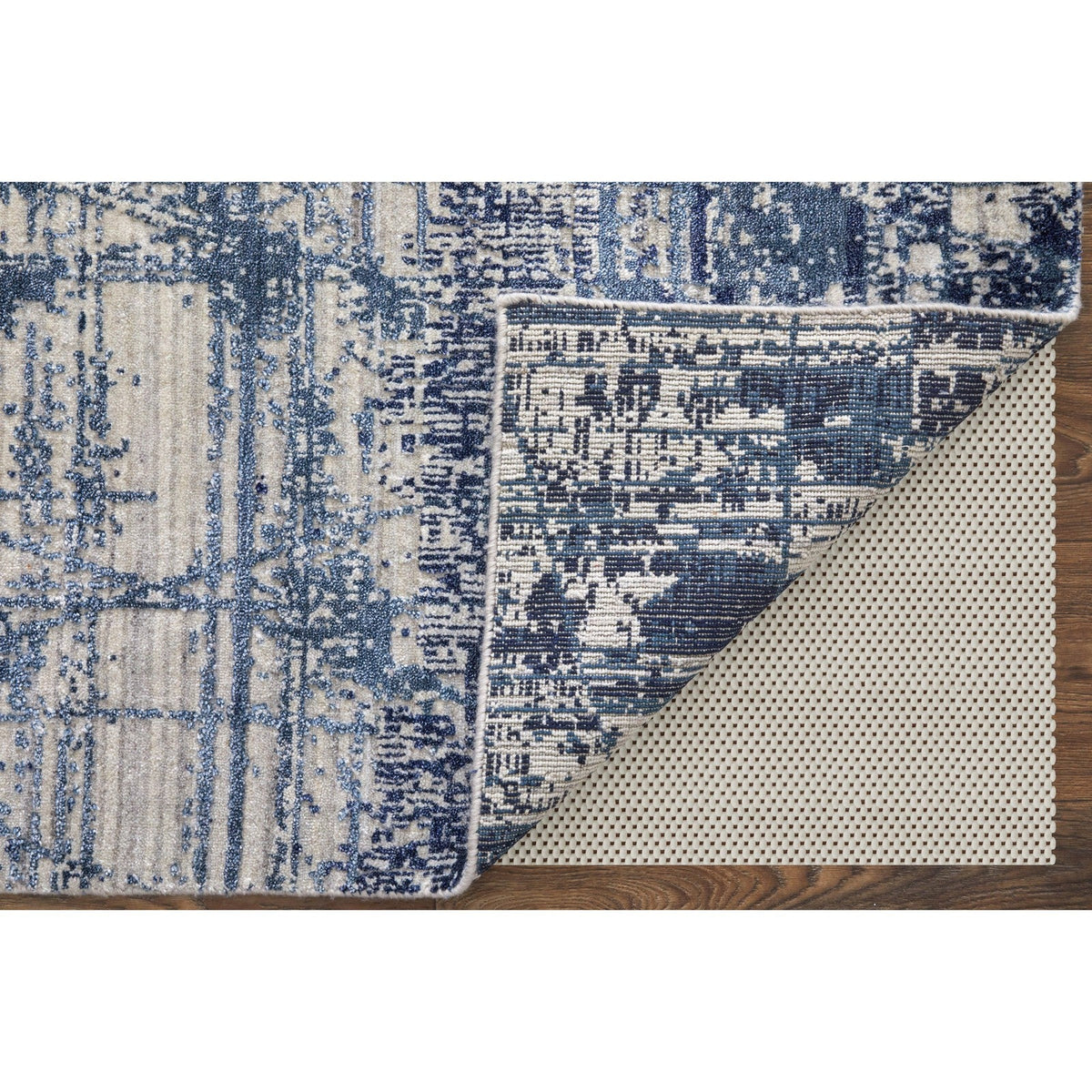 Feizy Eastfield 69AEF Modern Abstract in Blue/Ivory