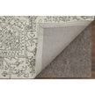 Feizy Belfort 8778F Transitional Medallion Rug in White/Gray