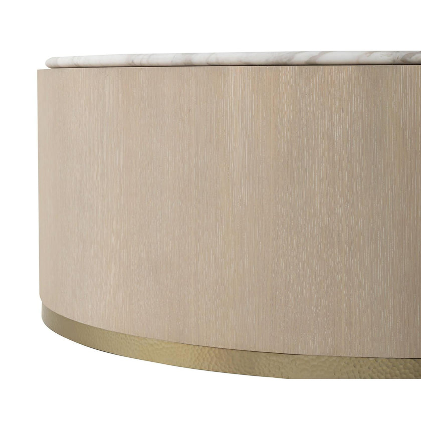 Century Furniture Carino Round Cocktail Table - Marble Top