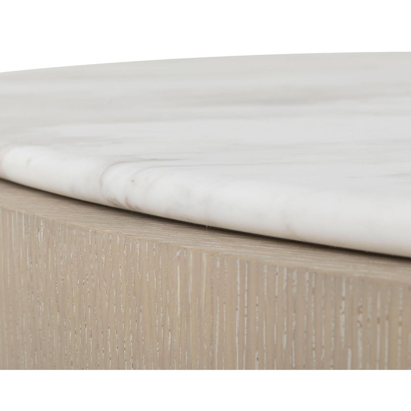 Century Furniture Carino Round Cocktail Table - Marble Top