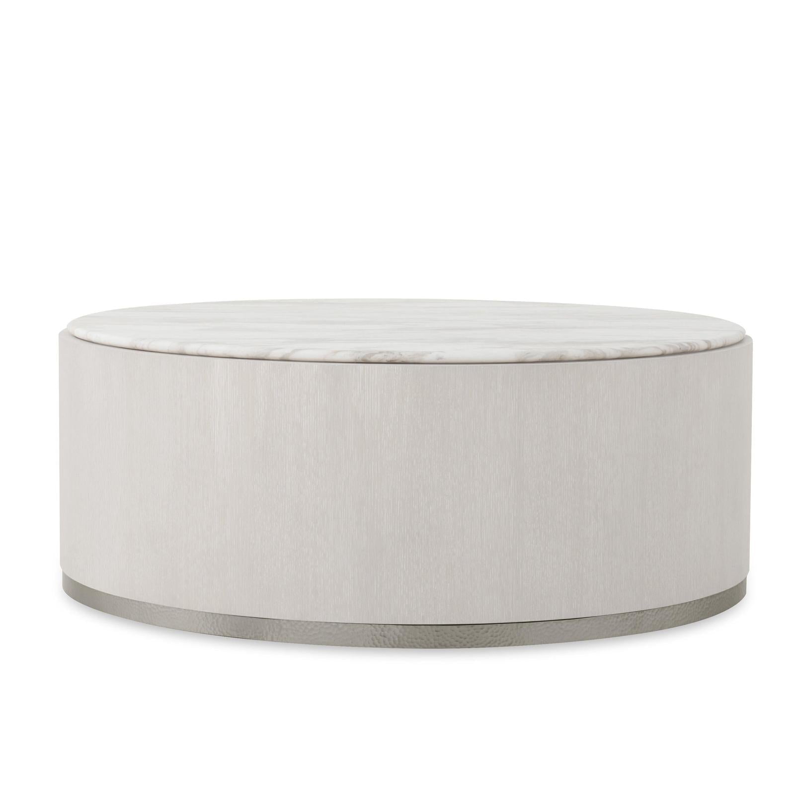 Century Furniture Carino Round Cocktail Table - Marble Top