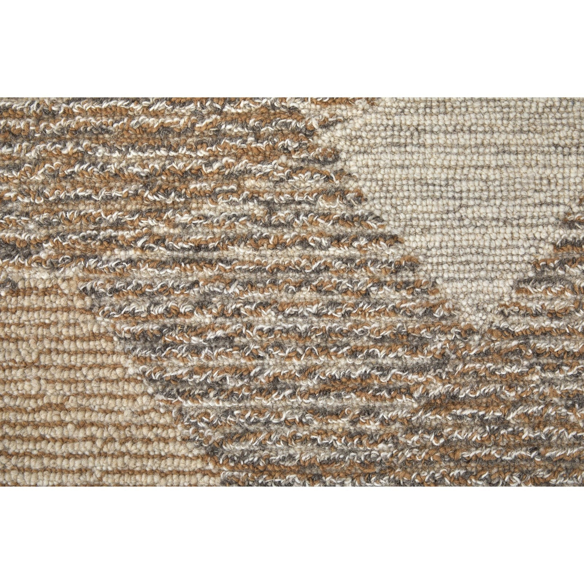Feizy Pollock 8952F Modern Abstract in Brown/Tan/Ivory