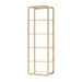 Sunpan Ambretta Bookcase - Small - Gold / Clear