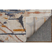 Feizy Gilmore 39MPF Modern Watercolor Rug in Blue/Orange/Gray