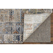 Feizy Melrose 39P0F Transitional Distressed Rug in Gray/Red/Blue