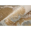 Feizy Aura 3737F Modern Watercolor Rug in Gray/Ivory/Gold