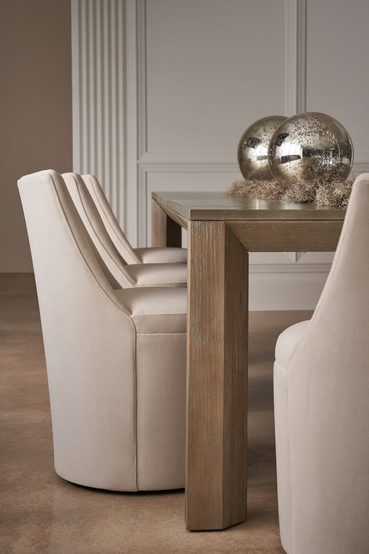 Caracole Classic Barrel Roll Dining Side Chair