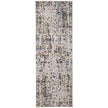 Feizy Sonora 39NVF Modern Abstract Rug in Ivory/Green/Blue