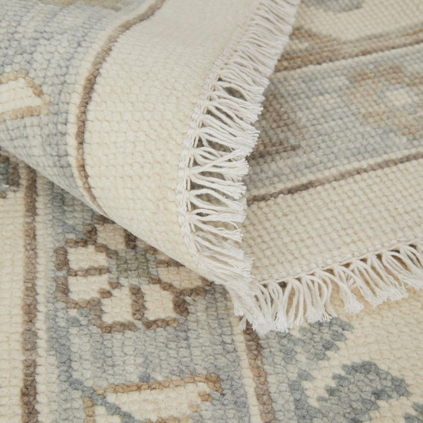 Feizy Karina 69G5F Transitional Floral & Botanical Rug in Ivory/Gray/Brown