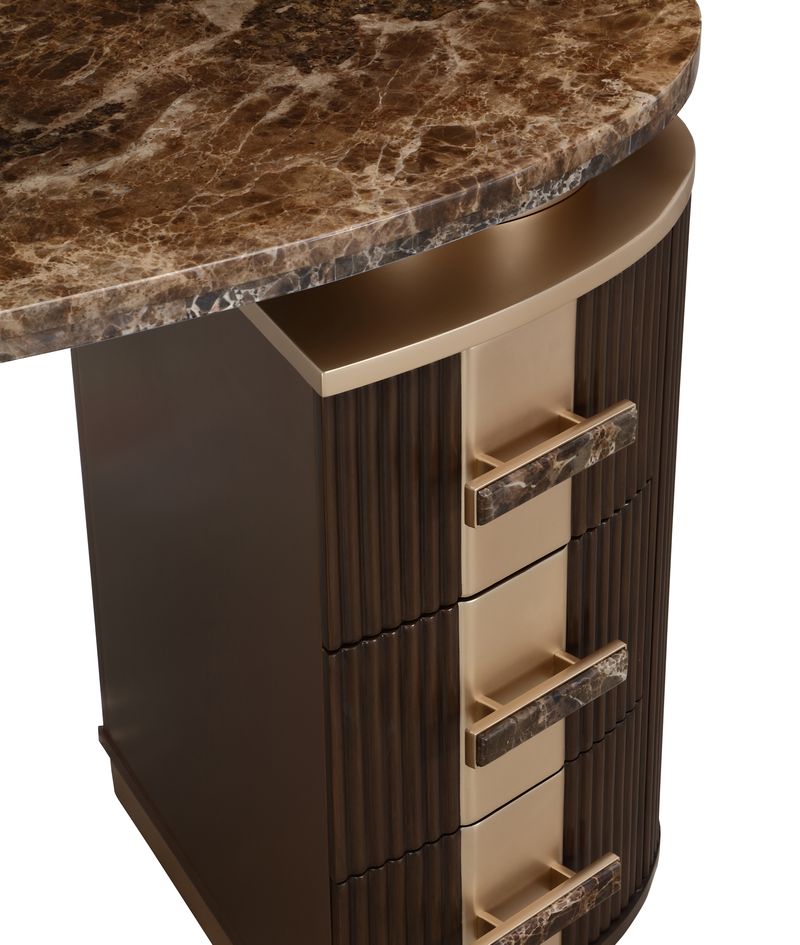 Michael Amini West Kensington Vanity - Medium Espresso